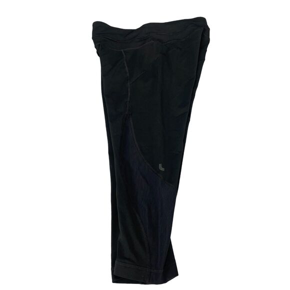 Lolë Capri Leggings Womens Small Black Nylon Stretch Elastic Waist Straight Leg - Picture 14 of 16
